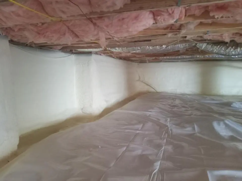 Crawl space encapsulation with closed-cell spray foam for Roof Leak Repair in Sonoma